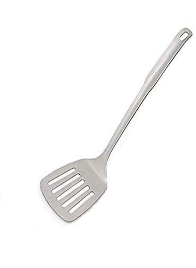 Bartan Star Stainless Steel Perforated Cooking Turner with (Puri Skimmer) - Image 5